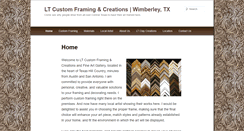 Desktop Screenshot of ltcustomframing.com