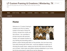 Tablet Screenshot of ltcustomframing.com
